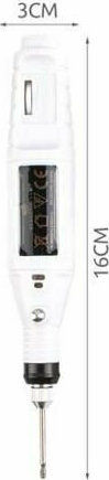 Nail Drill Battery 9W White with 20000 Rotations per Minute