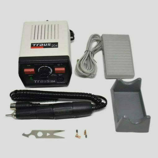 Saeshin Strong 204 Τροχός Νυχιών Ρεύματος 65W Γκρι 35000 Στροφών με Πεντάλ