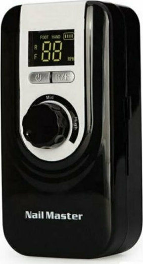 Mixcoco US-803 Τροχός Νυχιών Μπαταρίας 65W Λευκός 35000 Στροφών με Πεντάλ