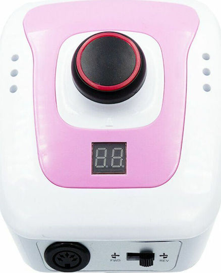 DM 206 Nail Drill Power 65W Pink with Pedal with 35000 Rotations per Minute