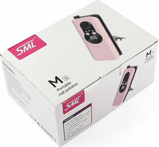 SML M6 Nail Drill Battery 30W Pink with 35000 Rotations per Minute