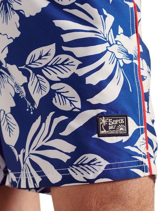 HAWAIIAN Ανδρικό Μαγιό Σορτς Μπλε Floral