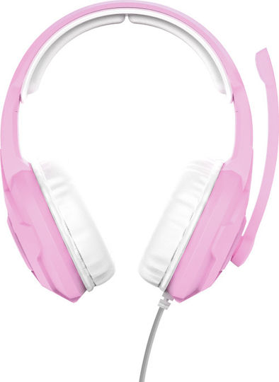 Trust GXT 411P Radius Over Ear Gaming Headset με σύνδεση 3.5mm Ροζ