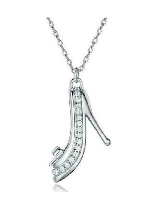 Melitea Gioielli Necklace from Silver with Zircon Gova