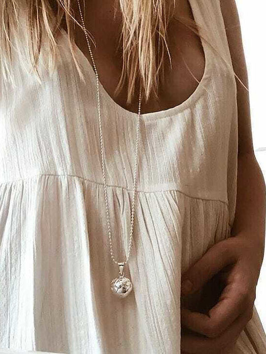 Babylonia Bola Charm Εγκυμοσύνης από Ασήμι με Προσωποποίηση