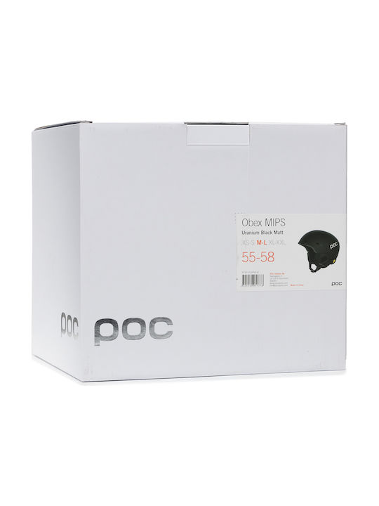 Poc Obex Mips Мъжки Каска за Ски и Сноуборд в Черен Цвят