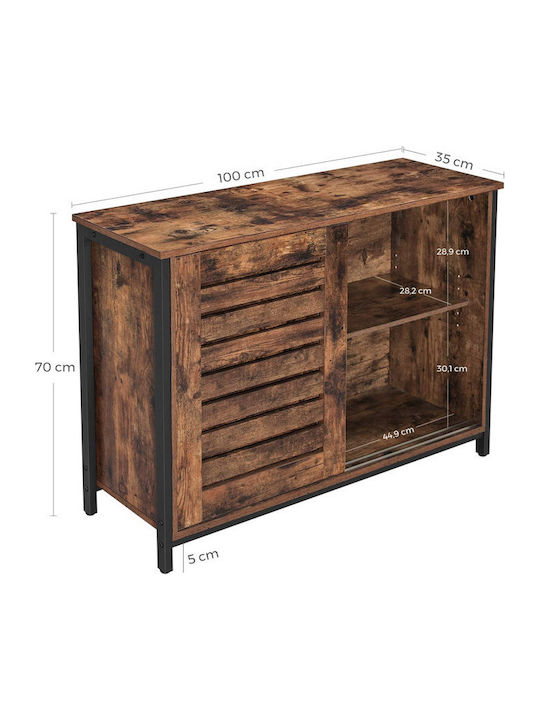 Μπουφές Walnut 100x35x70cm