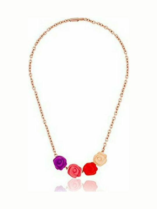 Morellato Necklace with design Flower Gold Plated