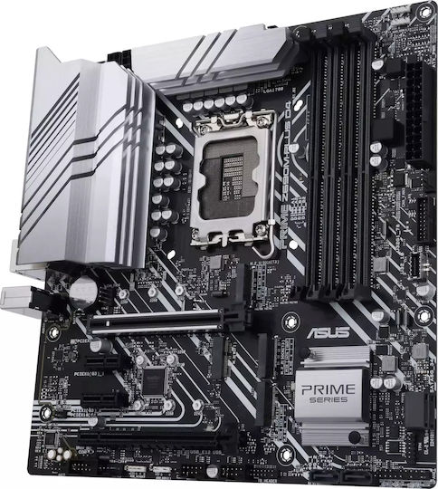 Asus Prime Z690M-PLUS D4 Motherboard Micro ATX με Intel 1700 Socket 90MB18Q0-M0EAY0