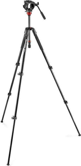 Manfrotto Cap Video Fluid 500 Bază Plată cu Trepied Video Aluminiu 190X Hidraulic și Sarcină Maximă 5kg
