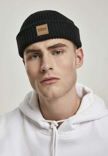 TB3274 Beanie Männer Beanie mit Rippstrick in Schwarz Farbe