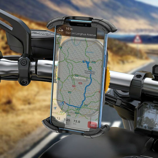 Borofone BH59 Halterung Telefon Motorrad mit verstellbarem Arm für Lenkrad