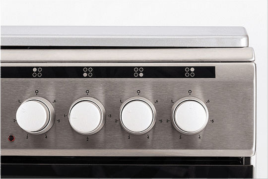 United Aragaz 65lt cu Plite Emailate L60cm. Inox