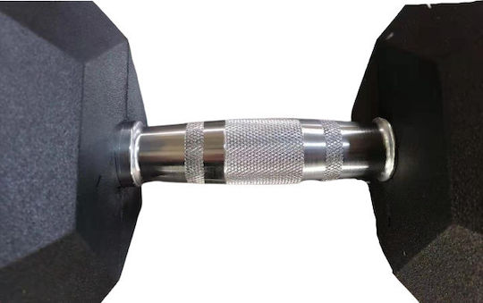 Luxury Fitness Βαράκι Εξάγωνο Λαστιχένιο 1 x 27.5kg
