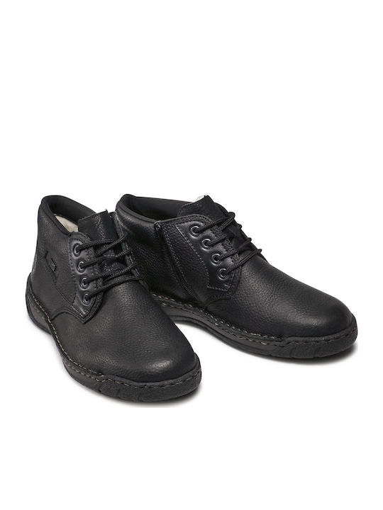 Leather Black Men's Boots Anatomical