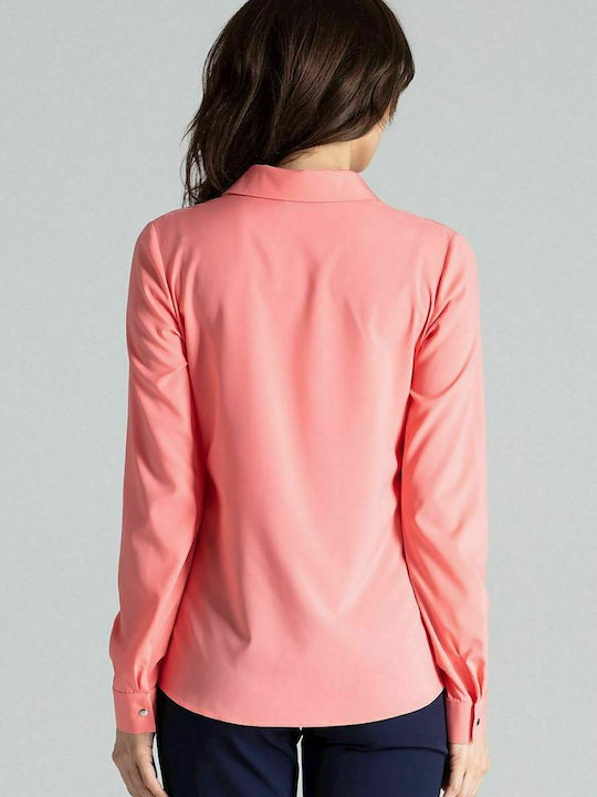 Lenitif L036 Women's Long Sleeve Shirt Pink