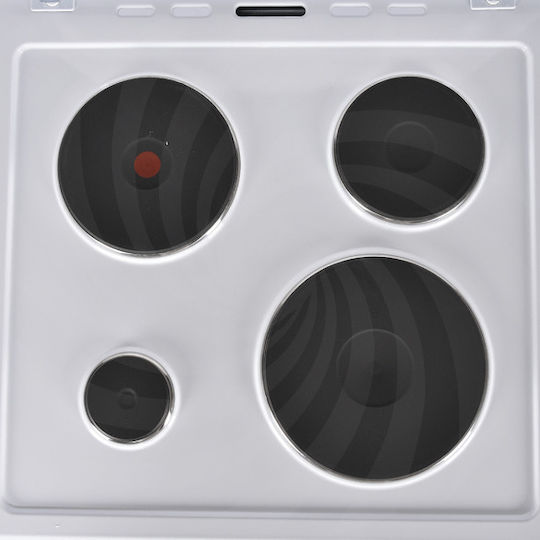 United Herd 72Es mit Emailkochfeldern B60cm. White