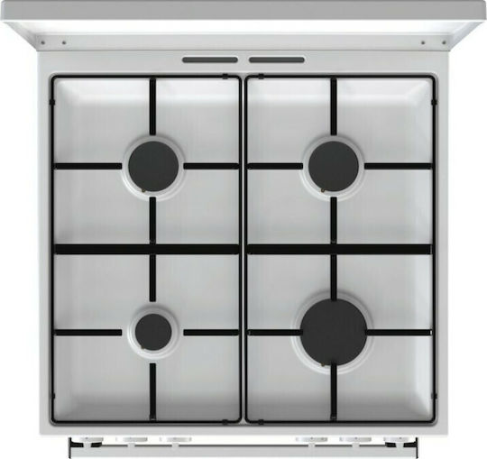 Gorenje Κουζίνα Υγραερίου 72lt με Εστίες Υγραερίου Π60εκ. Λευκή