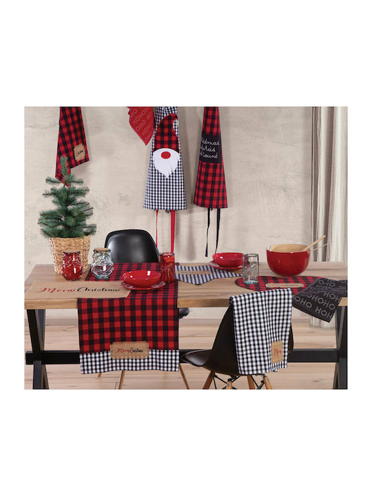 Nef-Nef Homeware Christmas Placemats Fabric Black L50xW50cm.