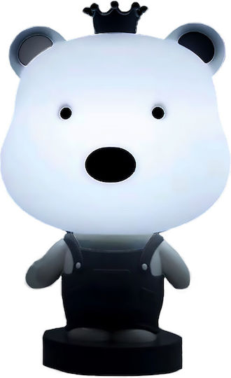 Kids Decorative Lamp Bear Gray 18x15x30εκ.