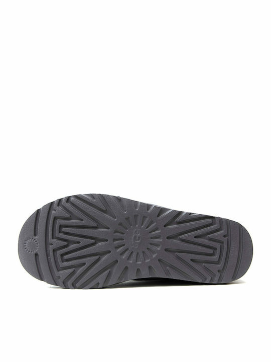 Classic Mini Side Logo Suede Women's Ankle Boots Shade