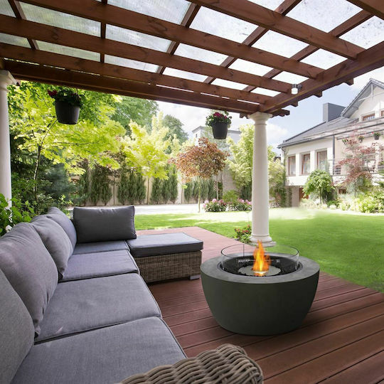 Ecosmart Fire Pod 40 De podea Șemineu pe bioetanol Interior / Exterior Natural 100x100x50.4cm