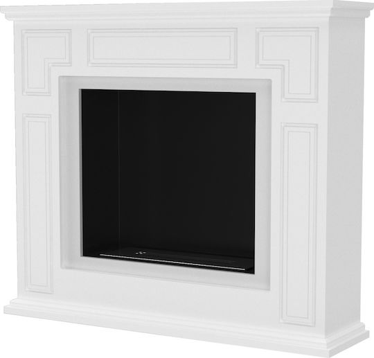 Kratki March Tuv Boden Bioethanol Kamine Innenbereich Weiß 100x25.25x85.7cm