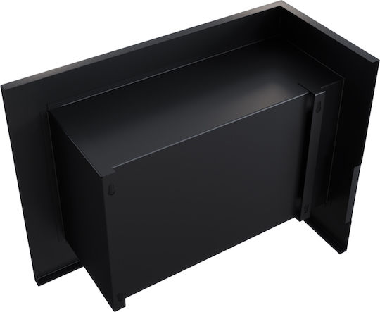 Kratki Delta L 600 Tuv Indoor Wall Mounted Bioethanol Fireplace Black 60x28x48cm