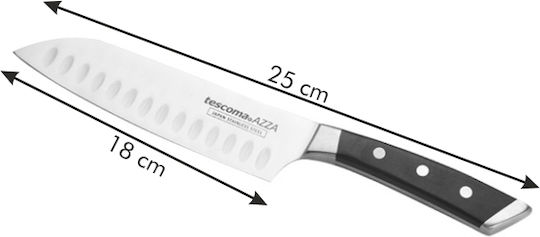 Tescoma Azza Μαχαίρι Santoku από Ανοξείδωτο Ατσάλι 18cm