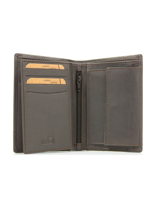 Leather Men's Wallet with RFID Brown