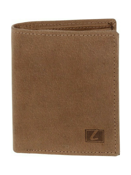 Leather Men's Wallet with RFID Beige