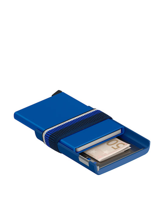 Cardslide Men's Wallet Cards with RFID and Slide Mechanism CS Blue