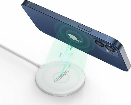 Ugreen Ασύρματος Φορτιστής (Qi Pad) 15W Λευκός