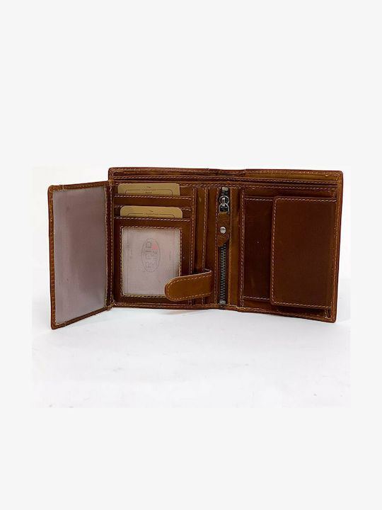 Ethel Leather Men's Wallet Classic Tabac Brown