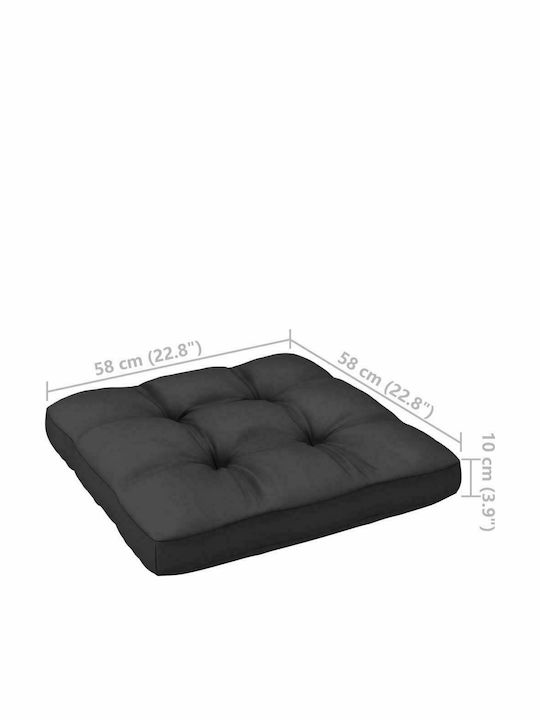 Ecksofa Outdoor-Hölzernes mit Kissen 70x70x67cm