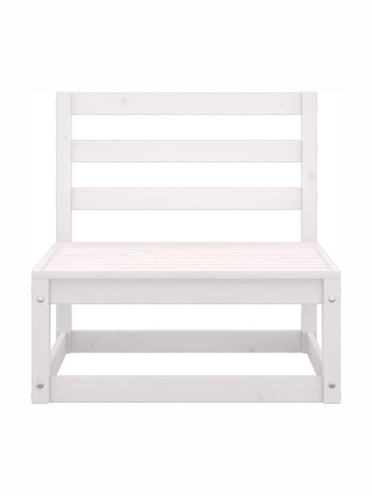 Drei-Sitzer Outdoor-Sofa Hölzernes mit Kissen 70x70x67cm