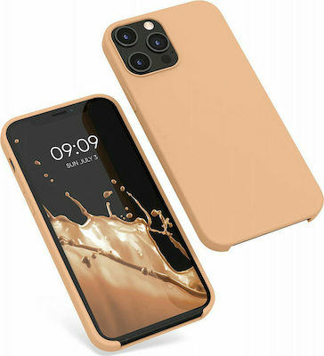 KWmobile Rubber Задна корица Силикон Peach Nougat (iPhone 12 Pro Max - iPhone 12 Про Макс) 52644.194