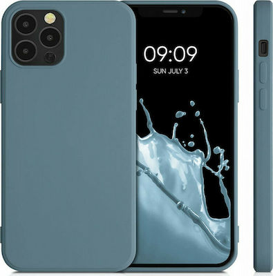 KWmobile Rubberized Silicone Back Cover Stone Blue (iPhone 12 / 12 Pro)