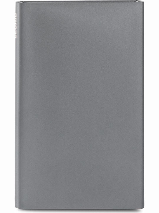 Cardprotector Titanium Men's Wallet Cards with RFID and Slide Mechanism Gray