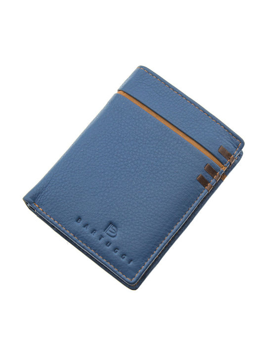 Leather Men's Wallet Classic Blue