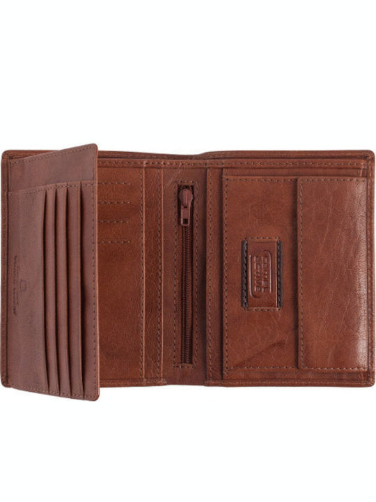 Panama Leather Men's Wallet Classic Cognac
