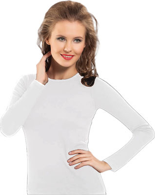 Namaldi 271 Γυναικεία Ισοθερμική Μακρυμάνικη Μπλούζα Λευκή