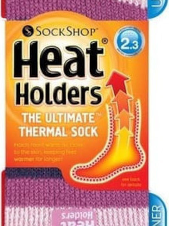 Heat Holders Damen Thermo Socken Rosa