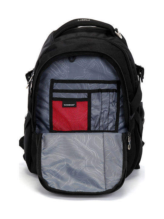 Suissewin Backpack Αδιάβροχο Μαύρο