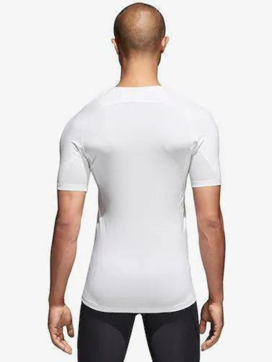 adidas Alphaskin Sport Herren Thermo Kurzarmshirt Kompression Weiß
