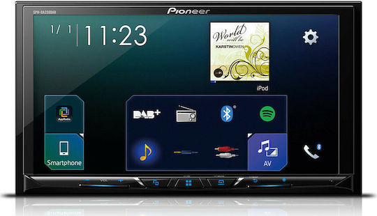 Pioneer Ηχοσύστημα Αυτοκινήτου 2 DIN (Bluetooth/USB/AUX/WiFi/GPS/Apple-Carplay/Android-Auto) με Οθόνη Αφής 7"