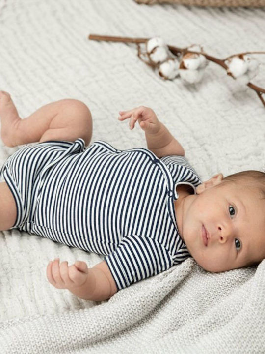 Dirkje Set Baby Unterwäsche Strampler Kurzärmelig Marineblau