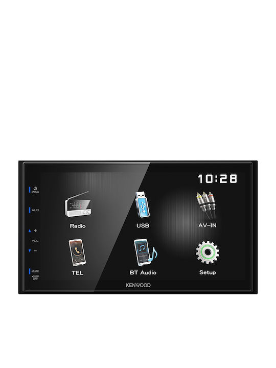 Kenwood Ηχοσύστημα Αυτοκινήτου 2DIN (Bluetooth/USB) με Οθόνη Αφής 6.8"