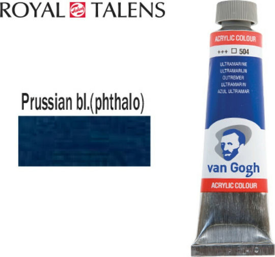 Royal Talens Van Gogh Acrylic Acrylic Paint Set Prussian Blue 566 40ml 1pcs