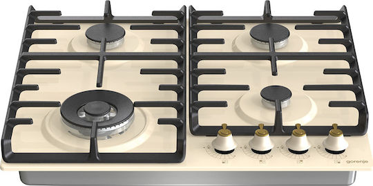 Gorenje Gw642cli Εστία Υγραερίου Αυτόνομη 60x52εκ. Μπεζ